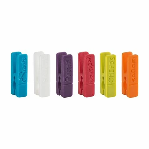 Trudeau - Wine Glass Charms Set 6pc 1 Trudeau - Wine Glass Charms Set 6pc