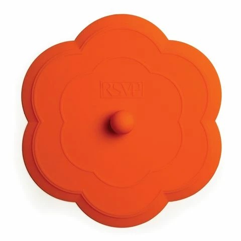 RSVP - Silicone Flower Sink Stopper Orange 1 RSVP - Silicone Flower Sink Stopper Orange