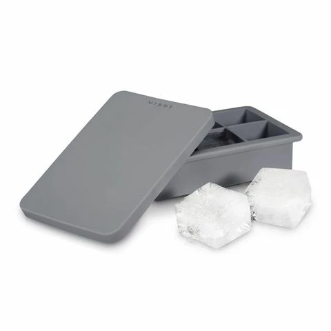 Viski - Whiskey Ice Cube Tray W/ Lid Grey 1 Viski - Whiskey Ice Cube Tray W/ Lid Grey