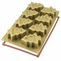 Silikomart - Pino Silicone Mould Gold 8 Cup