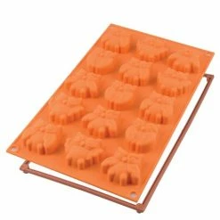 Silikomart - Silicone Mould Mini Fairy Owls 15 Cup Orange