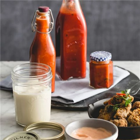 Kilner - Mayonnaise & Sauce Glass Jar Set 350ml 4pce 1 Kilner - Mayonnaise & Sauce Glass Jar Set 350ml 4pce