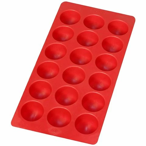 Lekue - Ice Cube Tray Round Red 1 Lekue - Ice Cube Tray Round Red