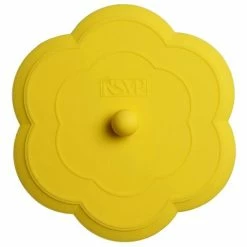 RSVP - Silicone Flower Sink Stopper Yellow