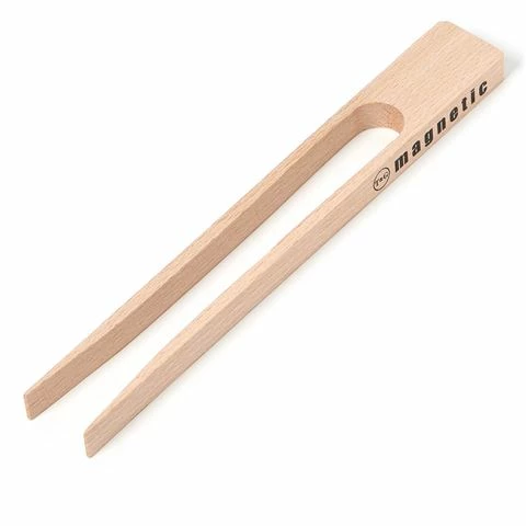 T&G - Beech Wood Magnetic Toast Tongs 20cm 1 T&G - Beech Wood Magnetic Toast Tongs 20cm