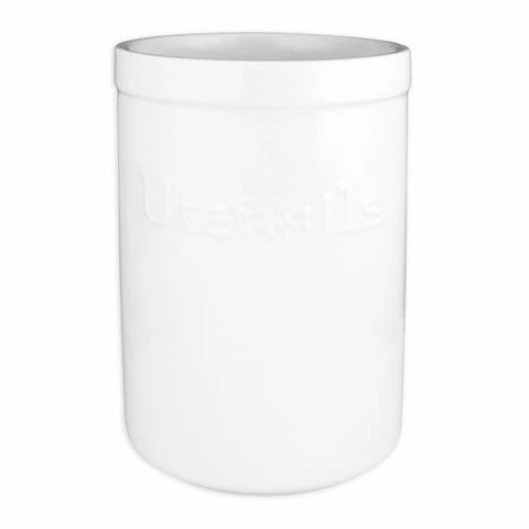 Wilkie Bros Wilkie Brothers - Utensil Pot Super White 17x12cm 1 Wilkie Bros Wilkie Brothers - Utensil Pot Super White 17x12cm