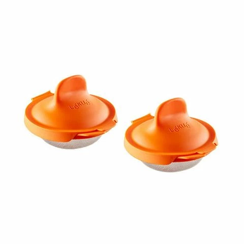 Lekue - Egg Poacher Set 2pce Orange 1 Lekue - Egg Poacher Set 2pce Orange